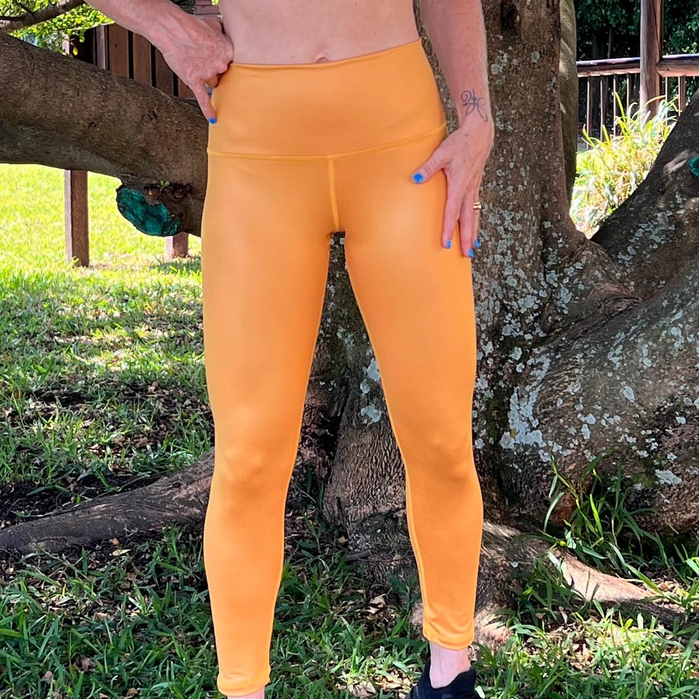 Mostaza Brillante- leggins