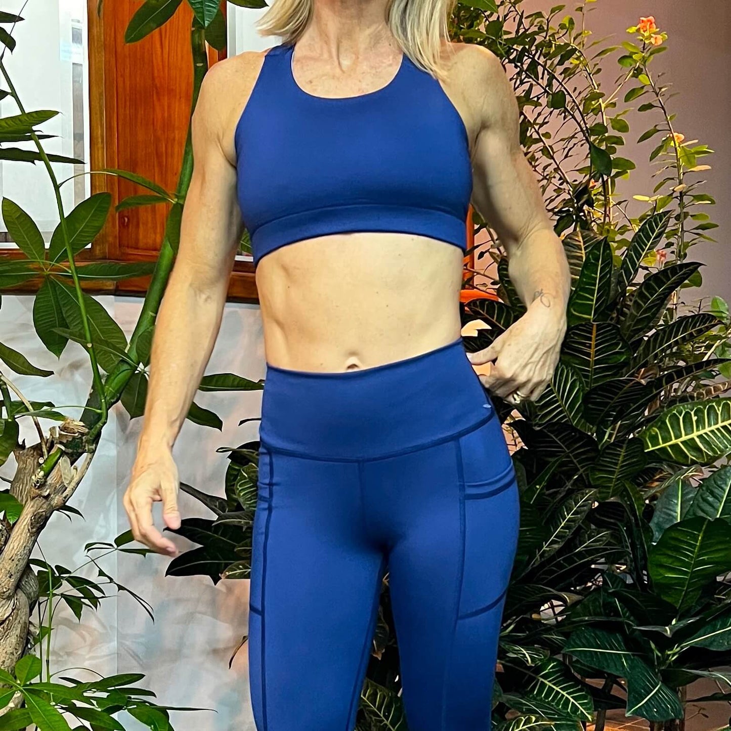 Azul Navy con Bolsas - leggins